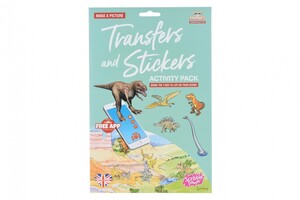 Книги для дітей: Набір перебивних наклейок з онлайн додатком — Динозаври Scribble Down