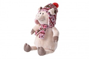 Тварини: М'яка іграшка Свинка в шапці (38 см) Same Toy