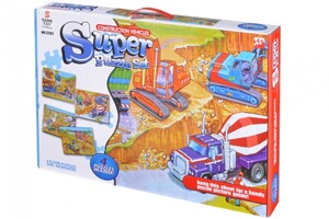 Ігри та іграшки: Пазли Будівельна техніка (набір з 4 шт.) Same Toy