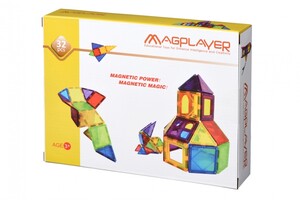 Игры и игрушки: Конструктор магнитные плитки 32 эл. (MPL-32) MagPlayer