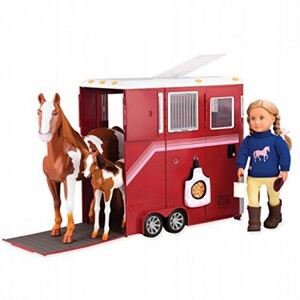 Ігри та іграшки: Набір аксесуарів для ляльки — Трейлер для коня Our Generation