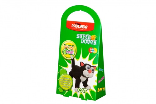 Ліплення та пластилін: Маса для ліплення Super Dough Fun4one Кіт (рухливі очі) PAULINDA