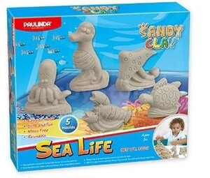 Пісок для творчості Sandy clay Морське життя-тварини 300г 5 од. PAULINDA