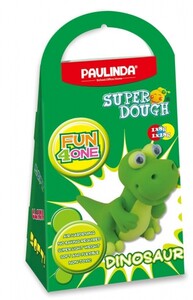 Маса для ліплення Super Dough Fun4one Динозавр (рухливі очі) PAULINDA