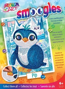 Аплікації та декупаж: Набір для творчості SMOOGLES Пінгвін Sequin Art