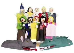 Ляльковий театр: Набір ляльок-рукавичок 12 шт. Goki