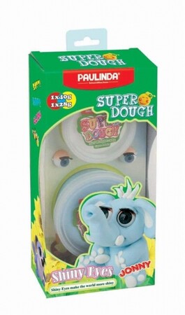Лепка и пластилин: Масса для лепки Super Dough Shiny Eyes Слон Jonny глянцевые глаза PAULINDA