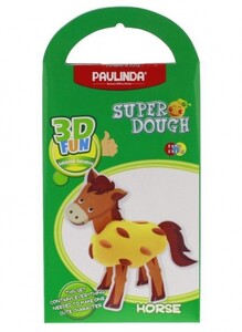 Лепка и пластилин: Масса для лепки Super Dough 3D FUN Лошадь PAULINDA