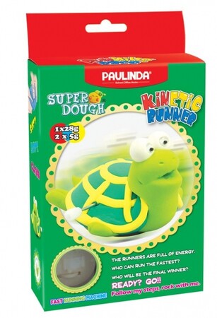 Лепка и пластилин: Масса для лепки Super Dough Running Race Черепаха заводной механизм PAULINDA