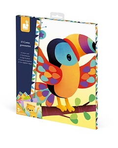 Дневники, раскраски и наклейки: Набор для творчества - Картинки с наклейками Животные Janod