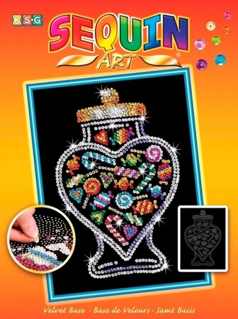 Аппликации и декупаж: Набор для творчества ORANGE Candy Jar Sequin Art
