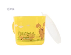 Чашки: Чашка детская (прозрачная, желтый), Baby team