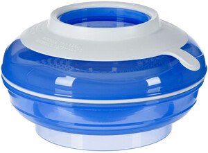 Детская посуда и приборы: Тарелка малыша, 4 в 1, синяя, Nuvita