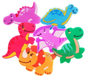 Развивающие игрушки: Игрушки для купания Динозавры на присосках, КиндеренОК