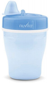 Поїльники, пляшечки, чашки: Поїльник дитячий, 200 мл, синій, Nuvita