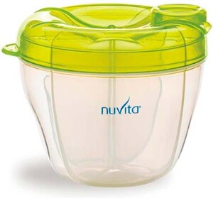 Детская посуда и приборы: Контейнер для хранения сухого молока (салатовый), Nuvita