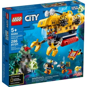 Набори LEGO: Конструктор LEGO City Океан: дослідницький підводний човен 60264