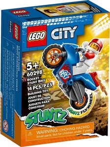 Наборы LEGO: Конструктор LEGO City Каскадерский мотоцикл-ракета 60298