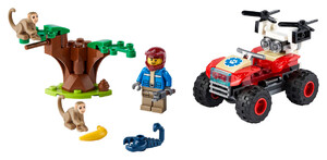Ігри та іграшки: Конструктор LEGO City Квадроцикл для порятунку диких тварин 60300