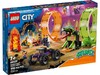 Конструктор LEGO City Stuntz Подвійна петля каскадерської арени 60339