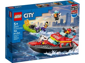 Наборы LEGO: Конструктор LEGO City Човен пожежної бригади 60373