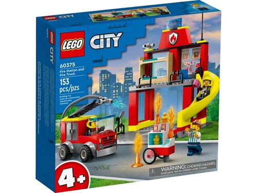 Набори LEGO: Конструктор LEGO City Пожежне депо та пожежна машина 60375