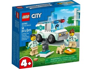 Конструктор LEGO City Фургон ветеринарноїшвидкоїдопомоги 60382