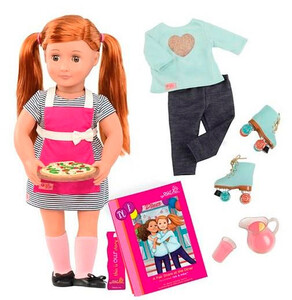 Куклы: Набор Deluxe Кукла Ноа готовит обед c книгой (46 см), Our Generation
