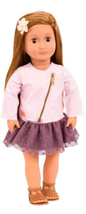 Лялька Вієна в рожевій шкіряній куртці (46 см), Our Generation