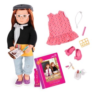 Куклы: Набор Deluxe Кукла-близнец Сабина с аксессуарами и книгой (46 см), Our Generation