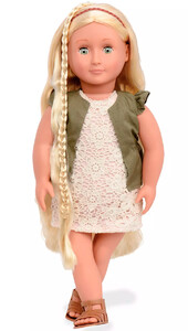 Ігри та іграшки: Лялька Піа з дуже довгим волоссям та аксесуарами (46 см), Our Generation