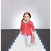 Червоне пальто з візерунком, одяг для ляльок, Lori дополнительное фото 1.