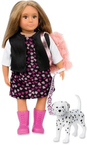 Ляльки: Лялька Гіа з собачкою Далматинець (15 см), Lori