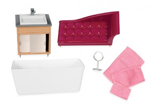 Будиночки і меблі: Меблі для ванної кімнати, меблі для ляльок, Lori