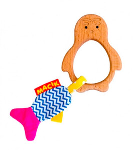 Розвивальні іграшки: Деревянный прорезыватель Пингвин, Масик