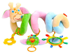 Іграшки на коляску та ліжечко: Розтяжка-спіраль Зоо, Масик