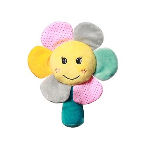 Розвивальні іграшки: Брязкальце тканинне «Квіточка веселки», 20 см, BabyOno