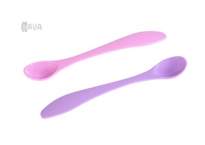 Дитячий посуд і прибори: Ложечки для годування з довгою ручкою, Baby team (рожевий)