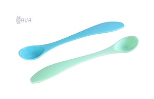 Детская посуда и приборы: Ложечки для кормления с длинной ручкой, Baby team (голубой)