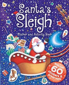 Новогодние книги: Santas Sleigh - Sticker And Activity Book