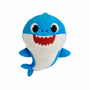 Животные: Мягкая игрушка «Папа Акуленка, голубой», 20 см, Baby Shark