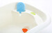 Ванночка Раби, бело-голубая, Babyhood дополнительное фото 3.