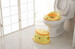 Ступеньки в ванную Утёнок, жёлтые, Babyhood дополнительное фото 6.