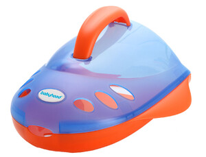 Принадлежности для купания: Органайзер для игрушек в ванную, голубо-оранжевый, Babyhood