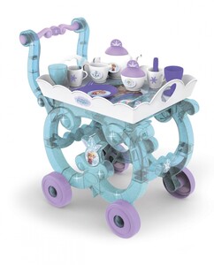 Іграшковий посуд та їжа: Детская тележка-столик с чайным сервизом Frozen, Smoby Toys