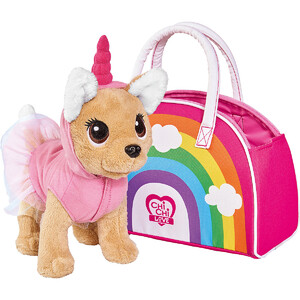 М'які іграшки: Собачка з сумочкою CCL Чихуахуа єдиноріг (20 см), Chi Chi Love