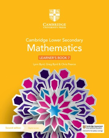 Навчання лічбі та математиці: Cambridge Lower Secondary Mathematics 2nd Edition 7 Learner's Book with Digital Access (1 Year)
