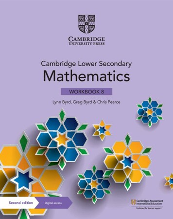 Навчання лічбі та математиці: Cambridge Lower Secondary Mathematics 2nd Edition 8 Workbook with Digital Access (1 Year)