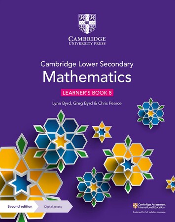 Навчання лічбі та математиці: Cambridge Lower Secondary Mathematics 2nd Edition 8 Learner's Book with Digital Access (1 Year)