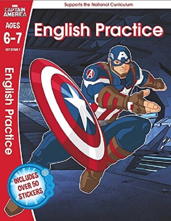 Изучение иностранных языков: Captain America. English Practice. Ages 6-7